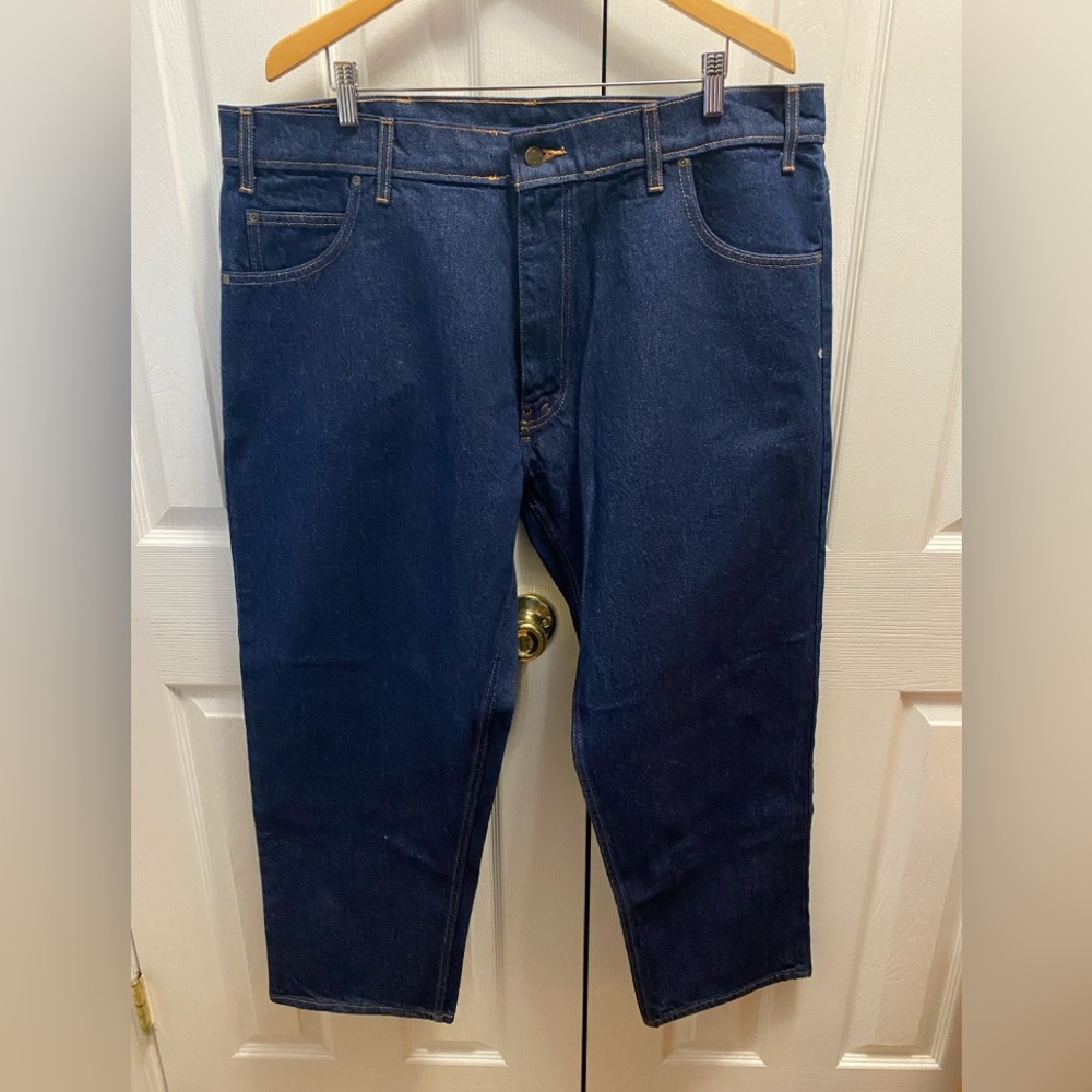 🆕 PRISON BLUES Made in USA Dark Wash Straight Leg Denim Jeans‎ SZ 44/30
